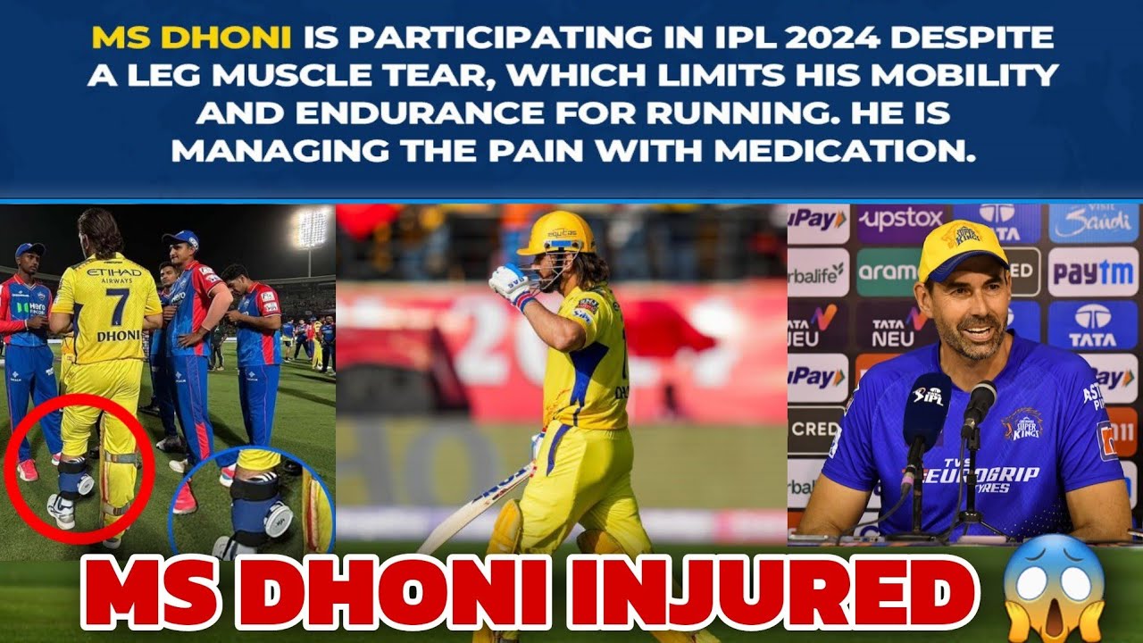 MS Dhoni battling injury? Coach Stephen Fleming big statement on ms dhoni injury | ipl 2024