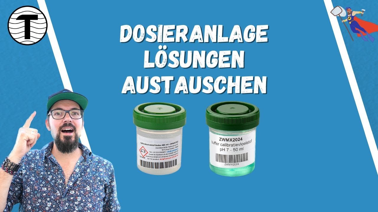 Pool Dosieranlage: Kalibrierflüssigkeit regelmäßig austauschen