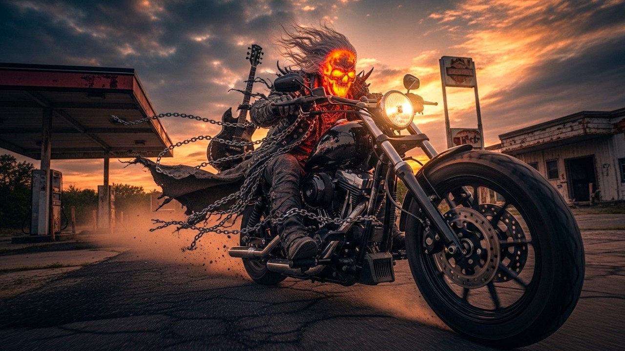 OUTLAW BIKER ROCK • Dark Country Blood Moon Ride for Savage Souls