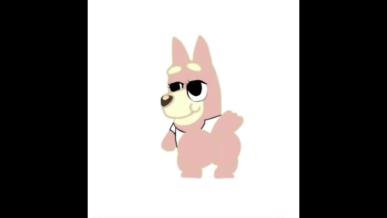 // cute bluey oc dose booty bounce // #animation #funny #cartoon #cute #blueybingo #shorts #dance