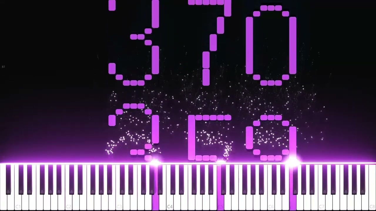 Numbers From 300 to 400 - Dark MIDI