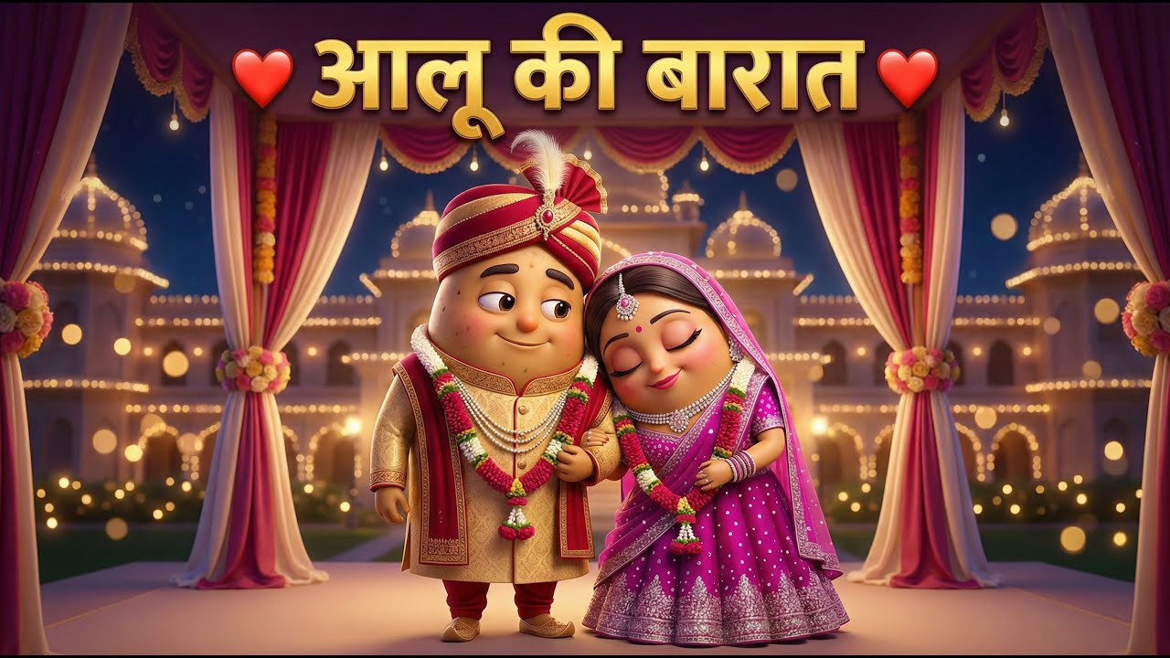 Aalu Ki Barat | Kids Hindi | Hindi Cartoon Video | आलू की बारात | Popular Kids Rhyme | Kido Pie