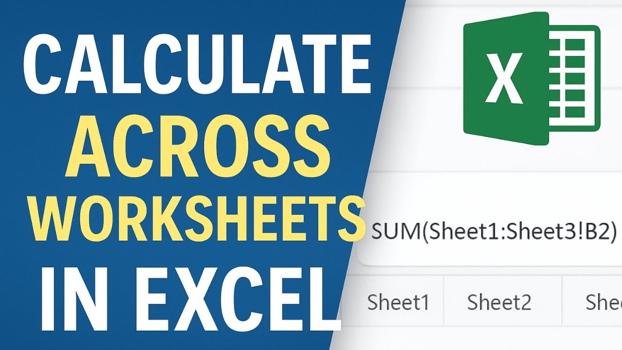 Calculate Across Worksheets in Excel Using 3D Formulas | Excel Training & Study Guide
