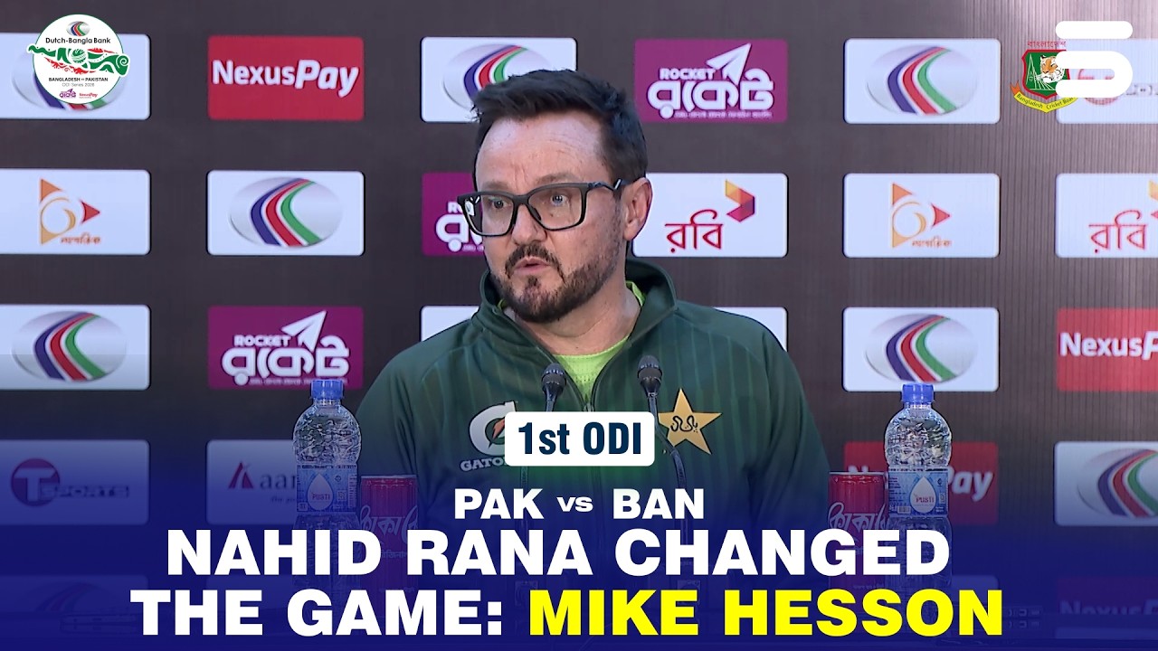 Mike Hesson Post Match Press Conference | Bangladesh vs Pakistan | Match 1 | ODI Series 2026 | M9F1K