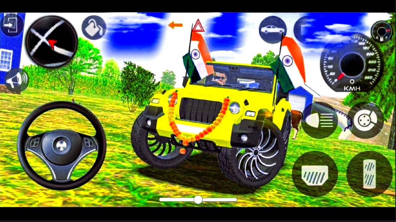 Modified Mahindra Thar😈Games:Indian Yellow Thar (Gadi Wala Games) Car Game Android Game - 