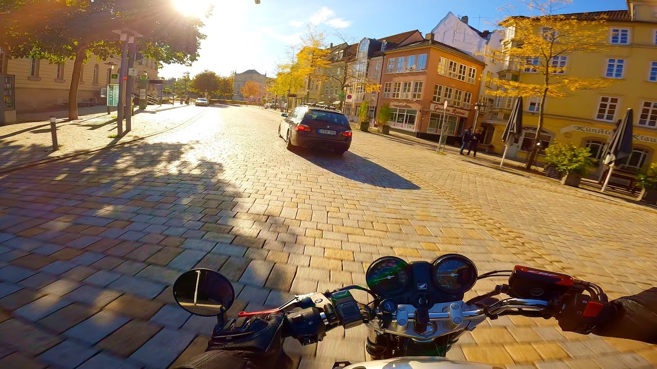 Early Autumn Morning Ride In The City 🍂🌄| HONDA CBF 600 | RIDE POV [4K|RAW]