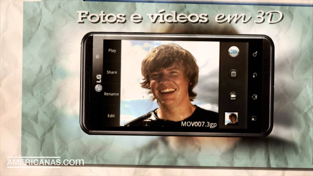 Smartphone LG Optimus 3D | Americanas.com