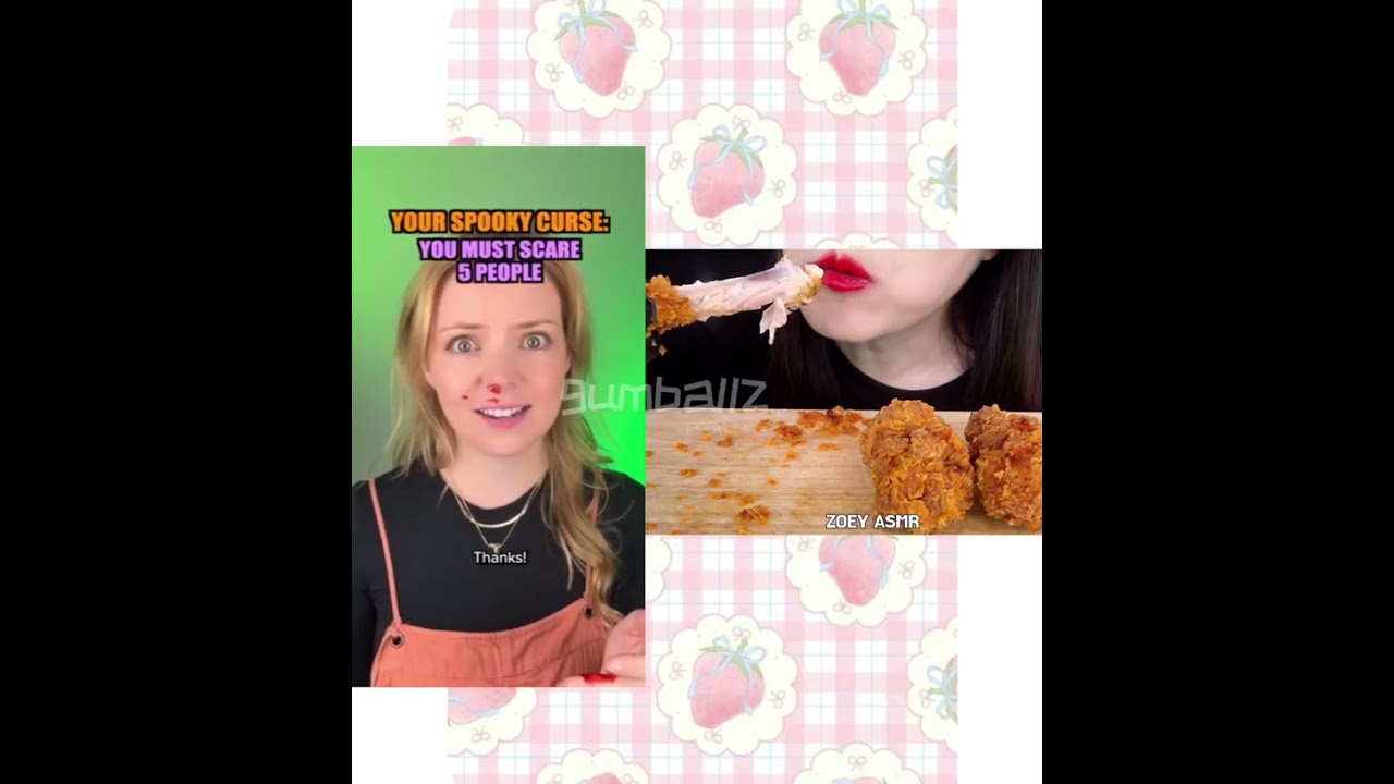 { 🫐 ASMR POV Mukbang! \ Credits: @thejessicakaylee @ZOEYASMR 🎃 } HAPPY EARLY HALLOWEEN !!