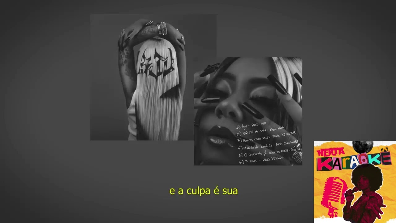 AJULIACOSTA — NÃO FOI DO NADA (Karaokê)