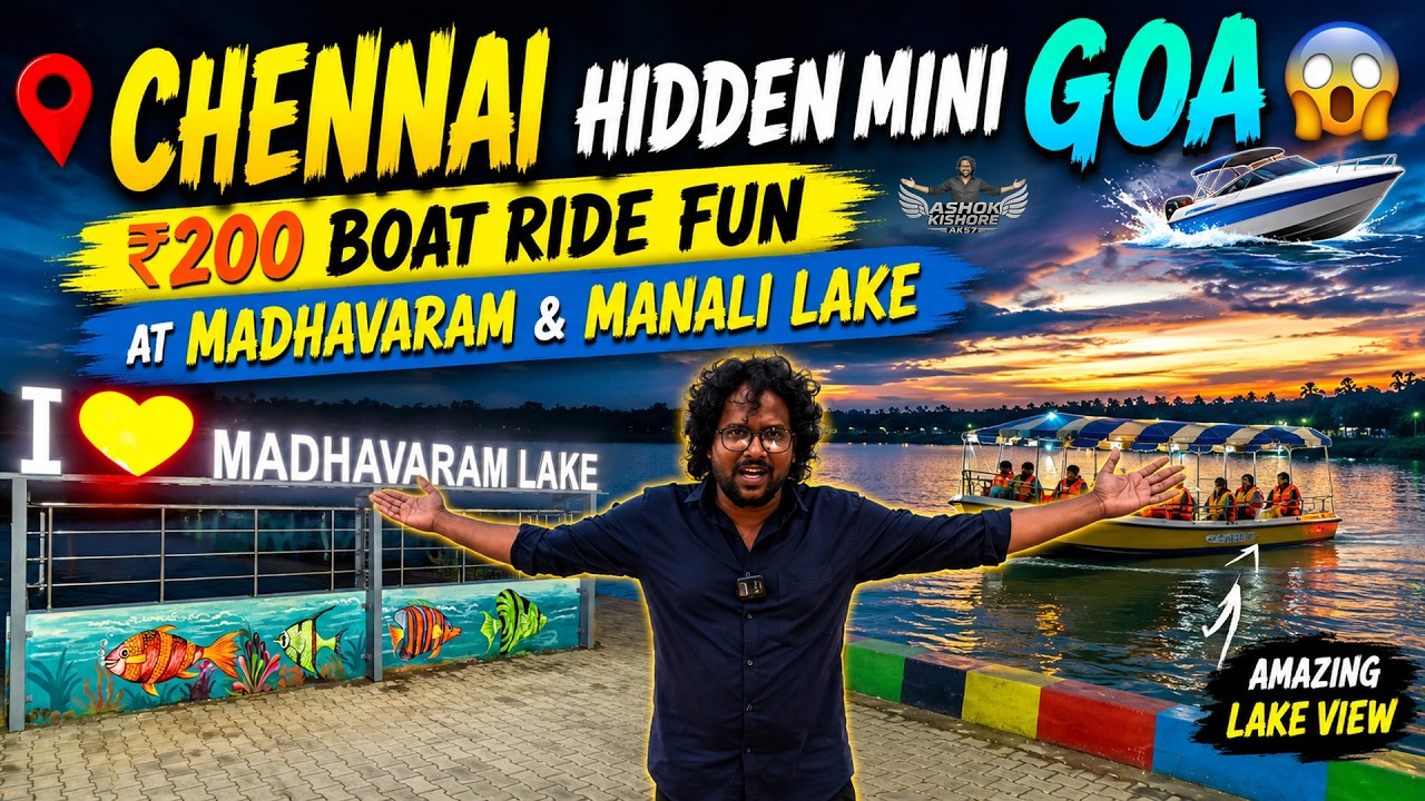 சென்னையில் Hidden Mini Goa 😱🚤 | ₹200-ல Boating Fun | Madhavaram & Manali Lake