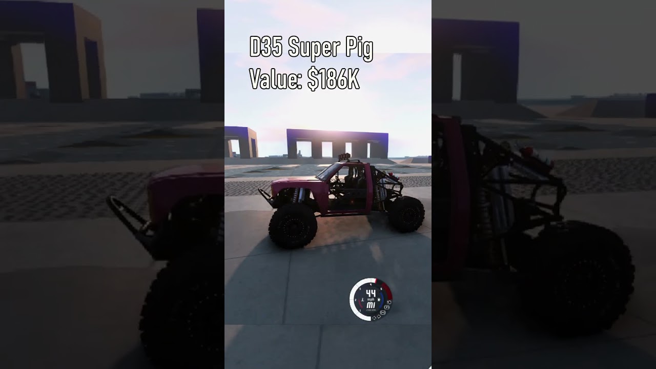 Super Pig Off Roader Suspension Test | 33 Gavril Trucks Ultra Settings #beamng #cars #race #simracer