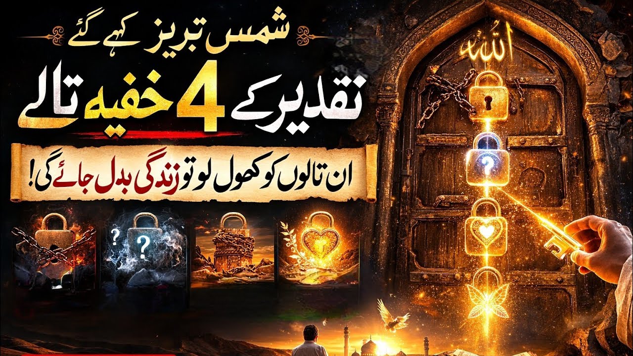 TAQDEER KE 4 TALE JO HAR INSAN KI ZINDAGI KO BADAL SAKTE HAIN 🔐 ☪️✍🏻🙌🏻