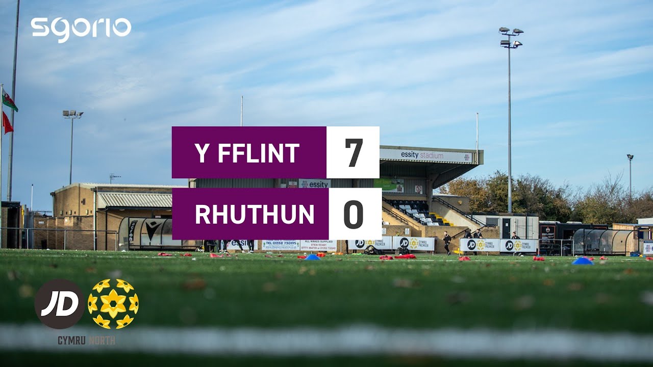 Uchafbwyntiau ac ymateb | Y Fflint 7-0 Rhuthun