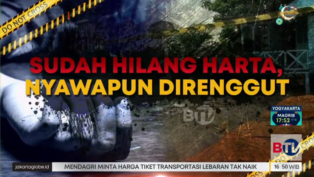 Catatan Kriminal: Sudah Hilang Harta, Nyawapun Direnggut