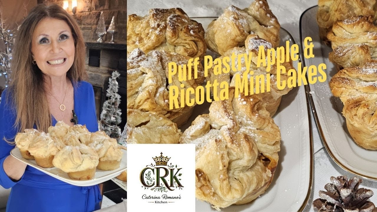 Puff Pastry Apple 🇮🇹 & Ricotta Mini Cakes ❤️ 2025 ❤️❤️ Food is my Love Language ❤️❤️❤️