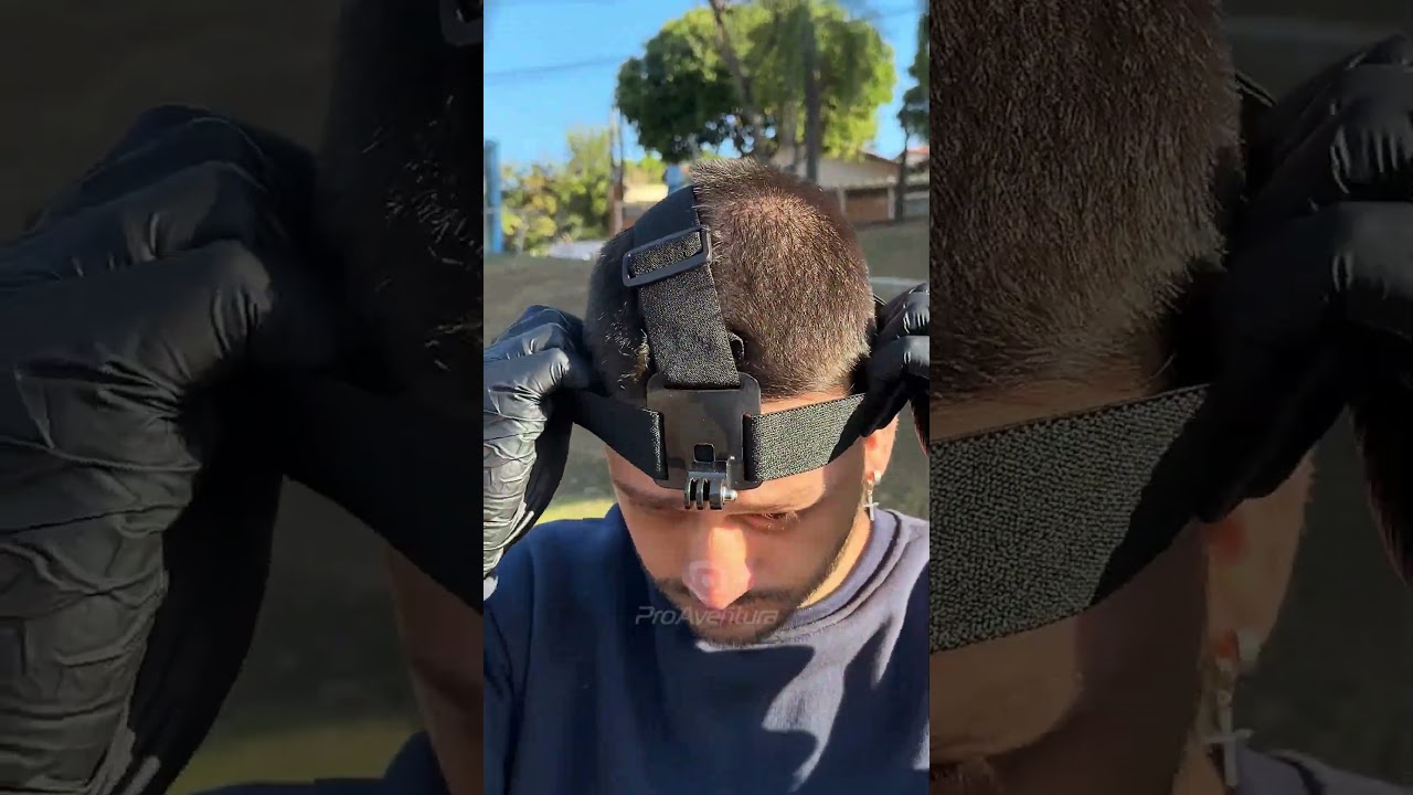 Suporte de Cabe&ccedil;a Head Strap para C&acirc;meras GoPro e Similares