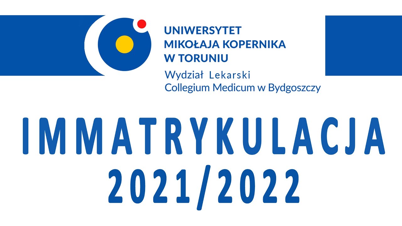 Immatrykulacja Wydziału Lekarskiego CM UMK