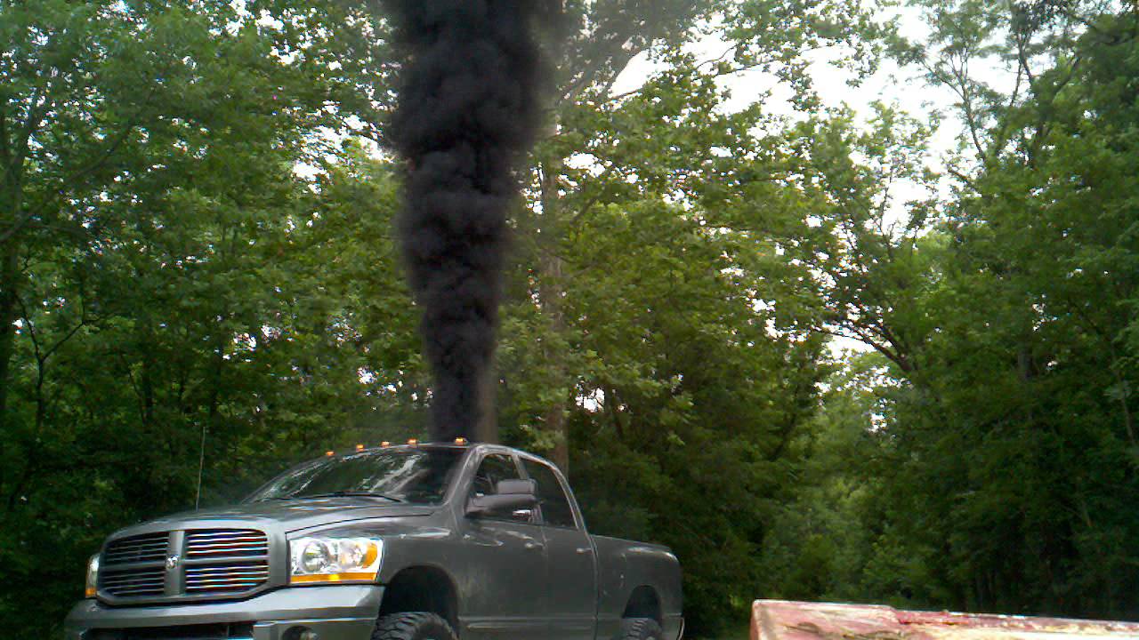 Cummins blowing smoke