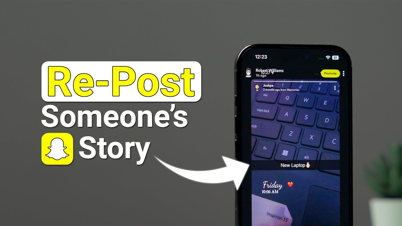 Как сделать репост чьей-то истории из Snapchat в свою историю?