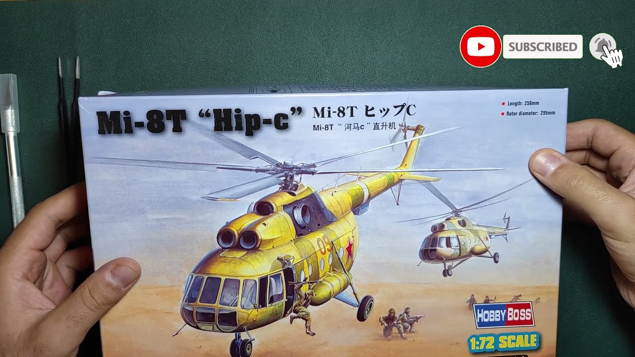 Russian Mi-8T Helicopter 1:72 Scale Model Full Build, part 1