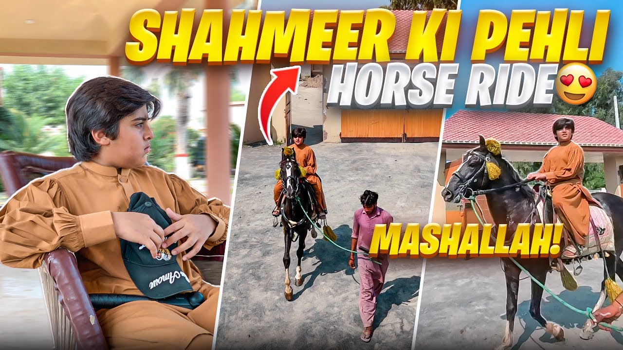 Shahmeer Ki Horse Ride 😍 | Work at the Dera & Horse Riding | Faisal Lali Vlogs