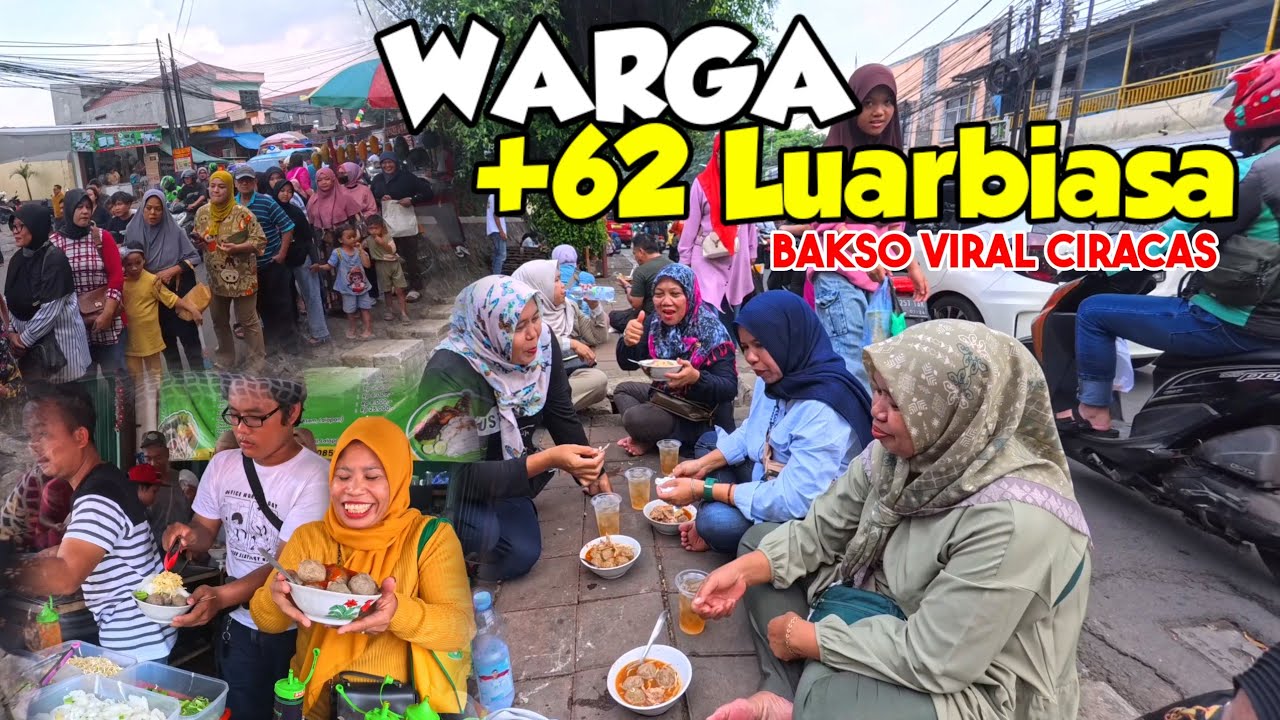 PENASARAN EMANG NGGAK ADA OBAT NYA😁 rela antri dan datang dari jauh DEMI BAKSO VIRAL CIRACAS‼️
