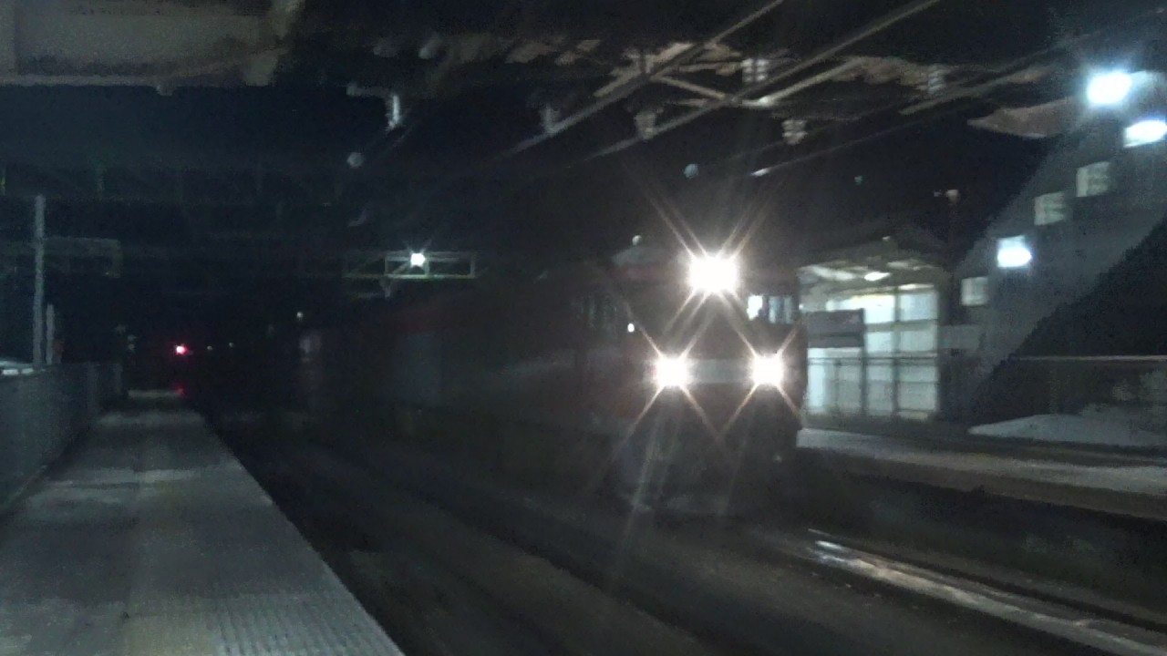 上越線 6082レ 金太郎EH500-12牽引 貨物列車　土樽駅通過　/Japanese Freight Train JR Class EH500 Electric Locomotive