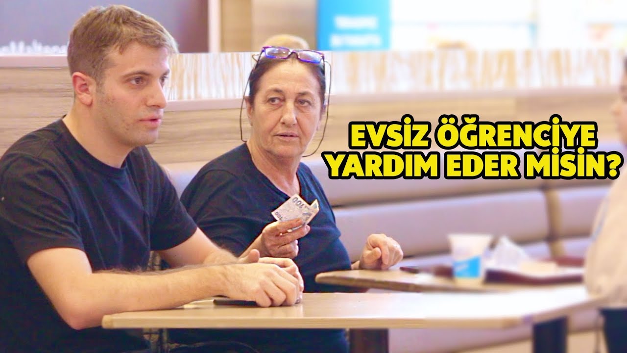 EVSİZ KALAN ÖĞRENCİYE YARDIM EDER MİSİN? SOSYAL DENEY