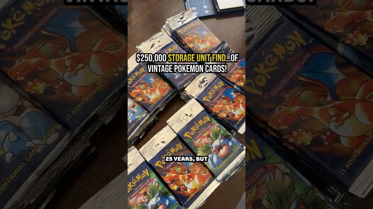 $250,000 Storage Unit Find&hellip;Of Vintage Pokemon Cards! #wizardsofthecoast #storageunitfinds
