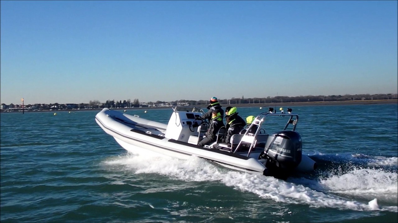 Ballistic 7.8M RIB with a Yamaha 250HP engine Sea Trial with University of Portsmouth
