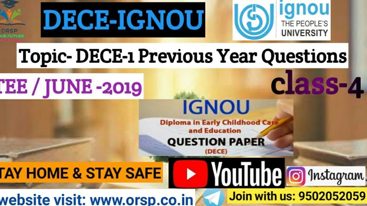 9:00PM-DECE1(Previous Year Question)Class-4-July-IGNOU-ORSP