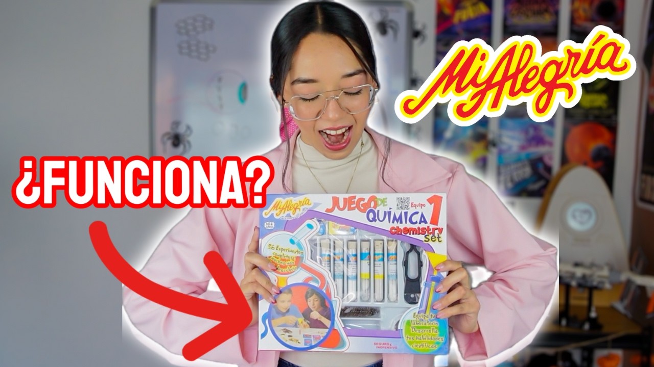 Probando juguete de QUÍMICA MI ALEGRÍA | Todos Sabios