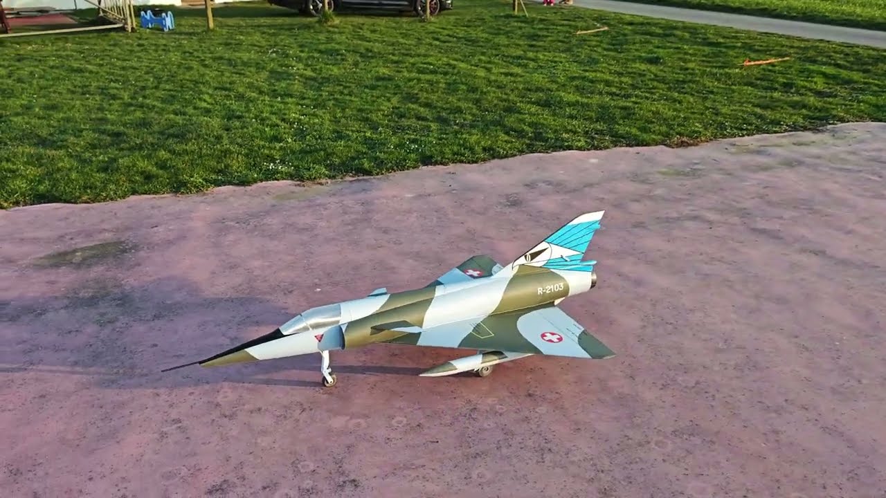 3d printed Mirage III RS 90mm EDF first flight final painting