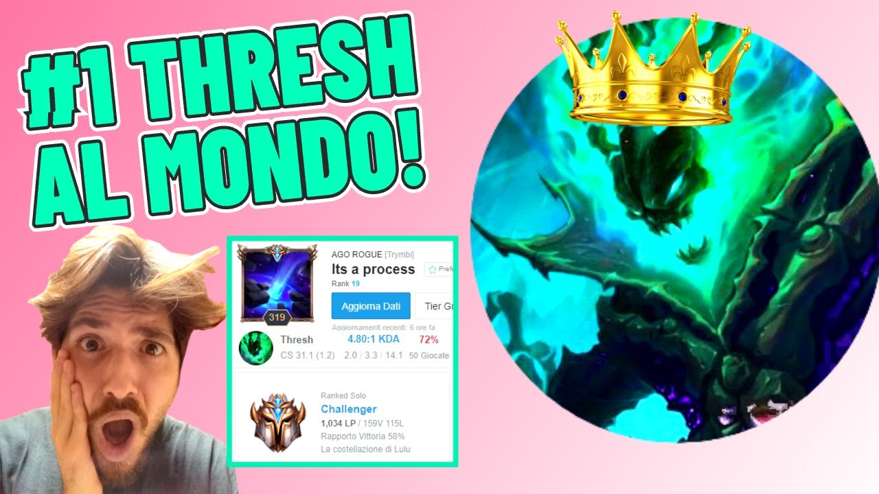 *STUPITO* DAL MIGLIOR THRESH SUPPORT AL MONDO IN SEASON 11 👑🔥 72% di Winrate in challenger!!!