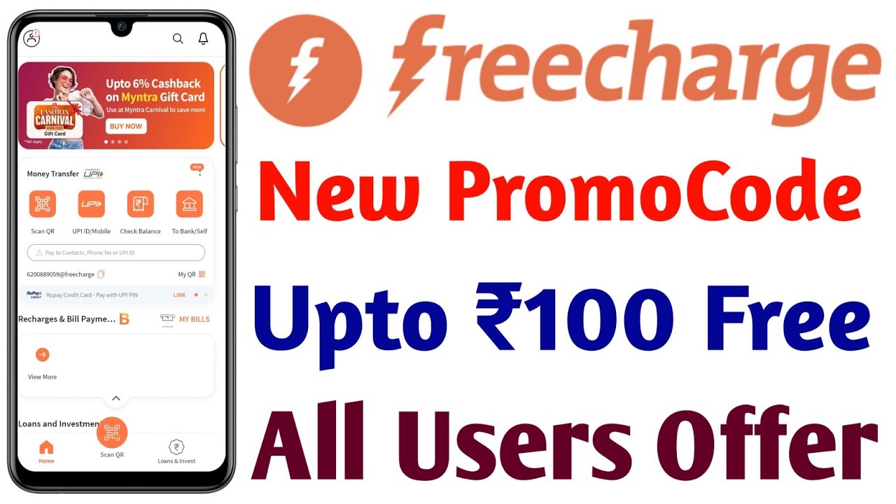 Freecharge New Promo Code || FreeCharge Promo Code || FreeCharge Offer || Today Recharge Offers