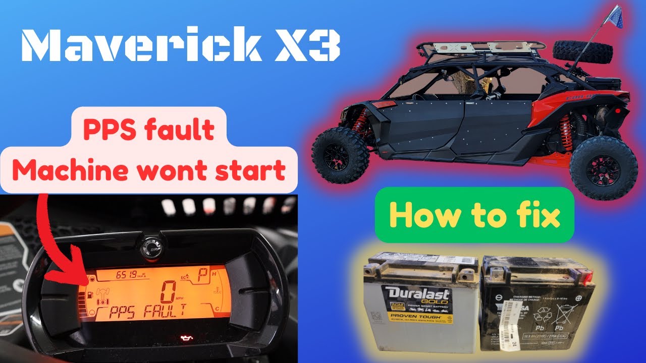 Maverick X3 PPS fault & Overide message. How to fix!