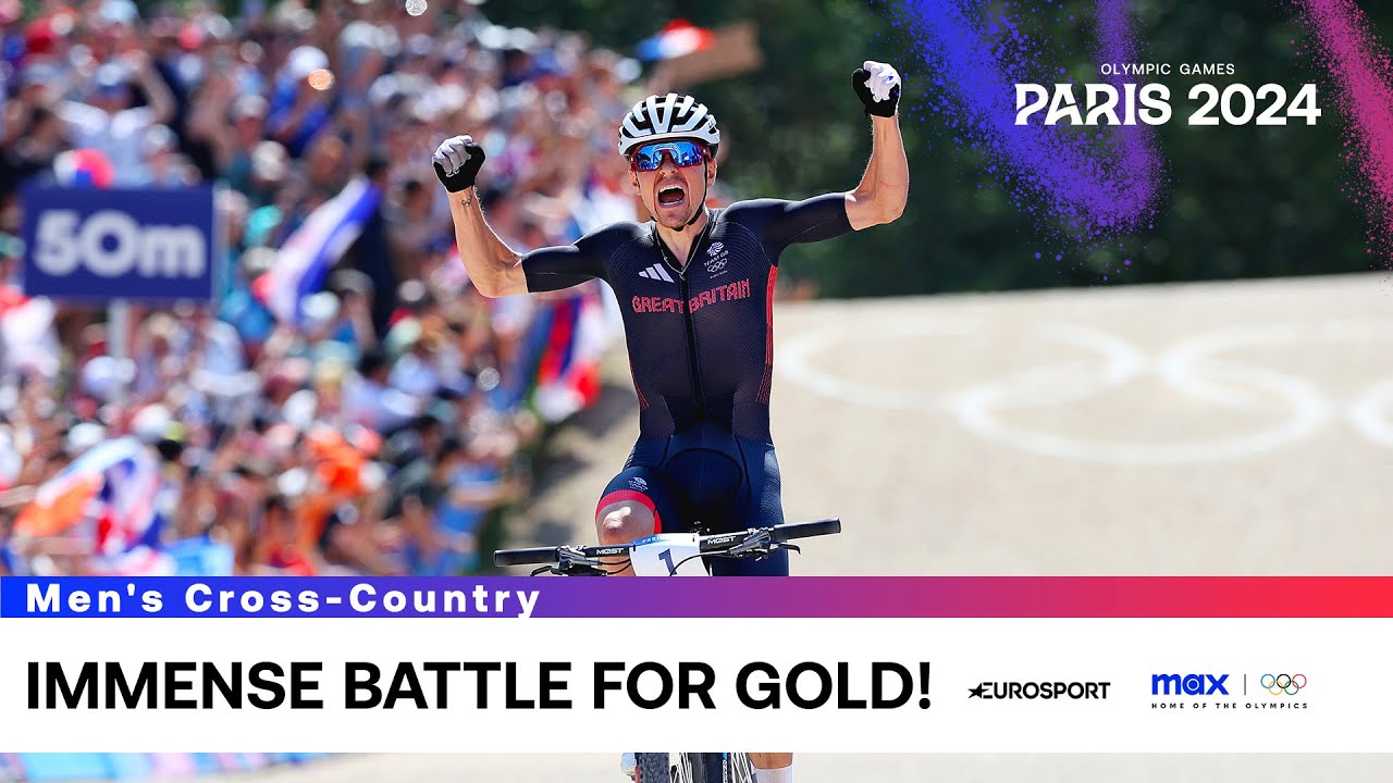 BACK TO BACK Olympic Golds For Tom Pidcock 🇬🇧 🥇 | Men's Cross-Country | #Paris2024 #Olympics