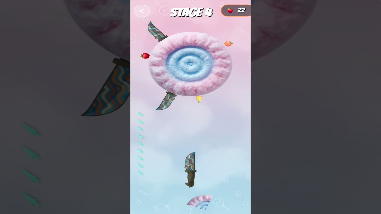 Knife crash mini game