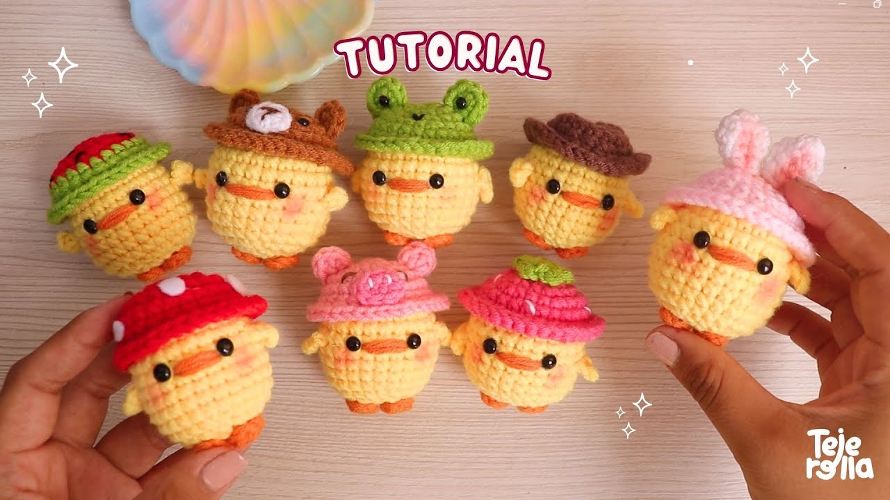 🐣🍄 POLLITOS CON SOMBRERO 🍓🍇🐷  - Tutorial paso a paso perfectos para negocio - 🇺🇸 SUB