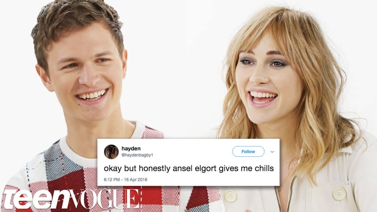 Ansel Elgort & Suki Waterhouse Compete in a Compliment Battle | Teen Vogue