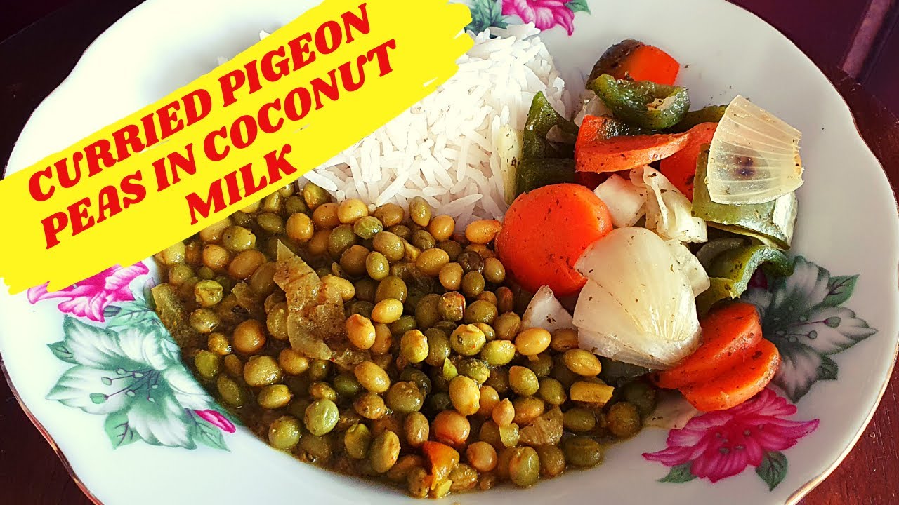 HOW I MAKE CURRY PIGEON PEAS IN COCONUT MILK| PEAS DHAL | CURRY PEAS | VEGAN