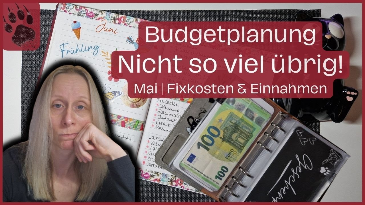 Juni Budget planen 😨 weniger Geld ECHTE Einnahmen & Ausgaben #umschlagmethode #budgetplanung #vlog
