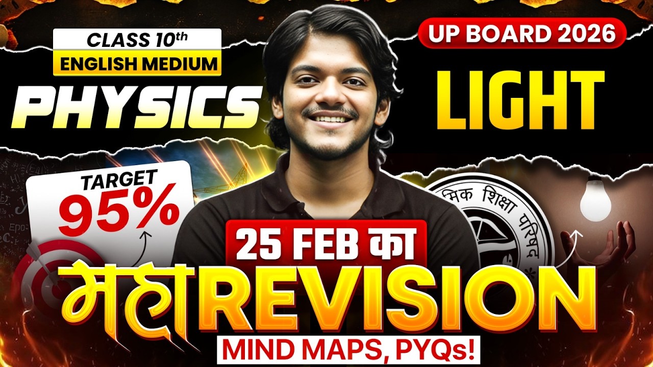 Class 10th English Medium |  Physics  Light | Mindmaps, PYQs | Maha Revision | Target 95%