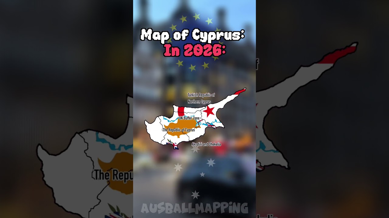 Map of Cyprus then and now 🇨🇾 