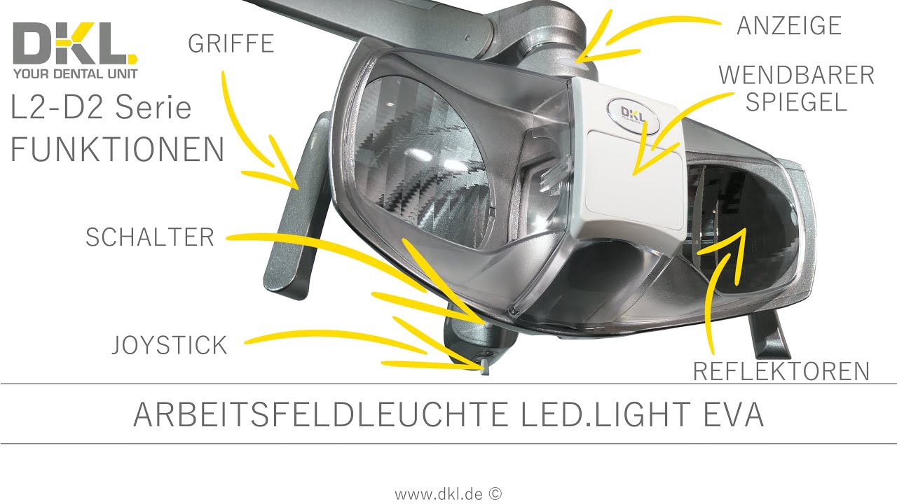DKL CHAIRS L2-D2 SERIE Funktionen FARO Arbeitsfeldleuchte LED.LIGHT EVA ab 2024-10