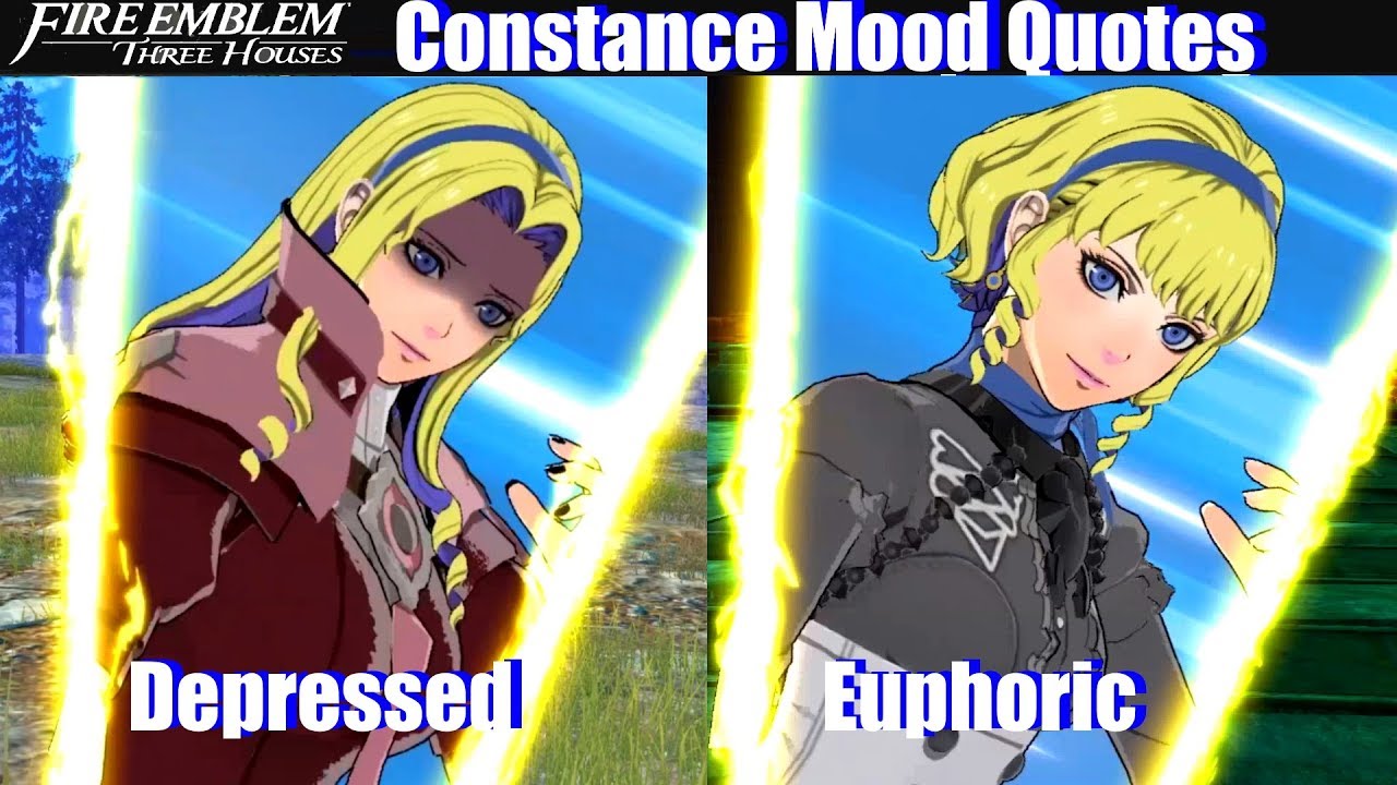 FE3H Sad Constance vs Euphoric Constance Quotes - Fire Emblem Three Houses