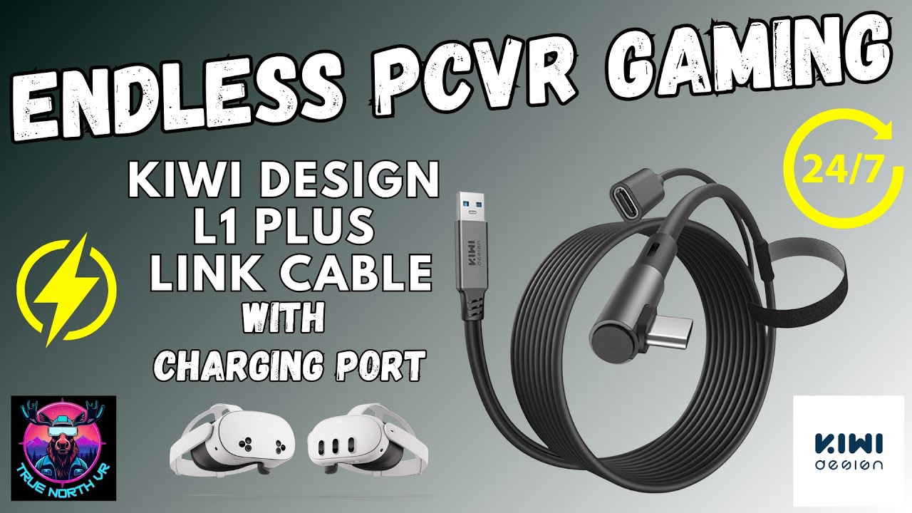 Play PCVR Forever with the Kiwi Design L1 Link Cable with Charger for VR - How to Use & Review