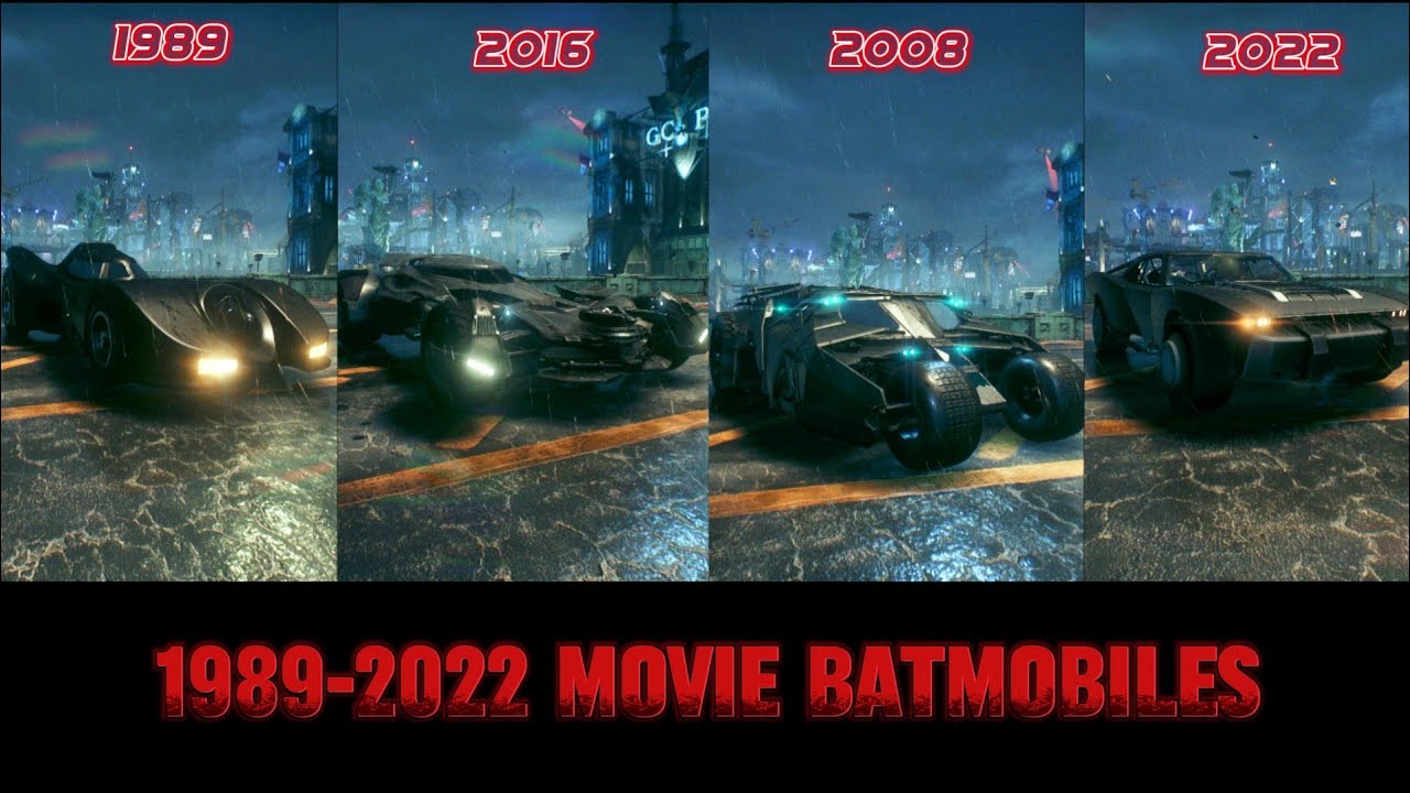 (1989-2022) Movie Batmobiles Gameplay in Batman Arkham Knight
