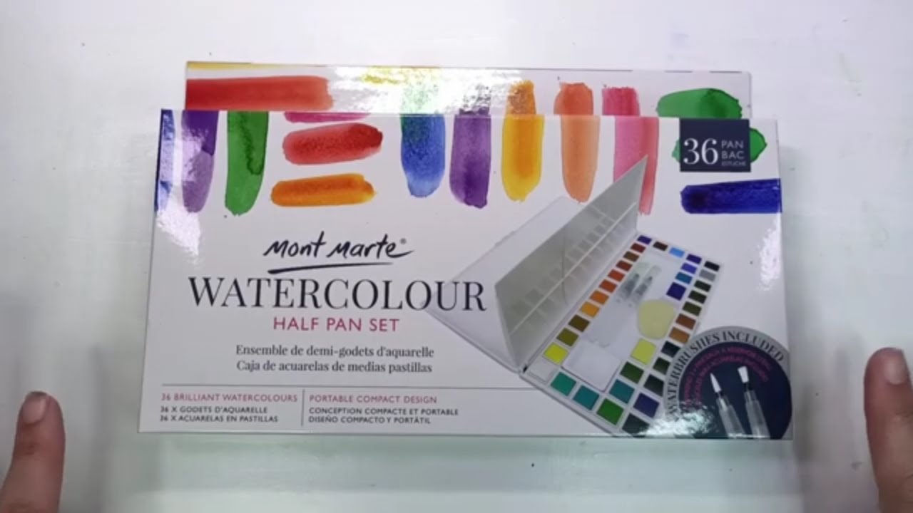 Mont Marte 36 Watercolour Half Pan Set Review