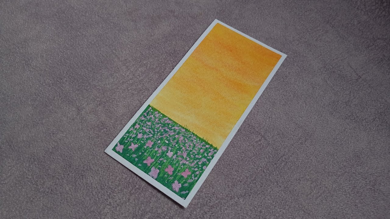 Simple flower landscape🌸🎨